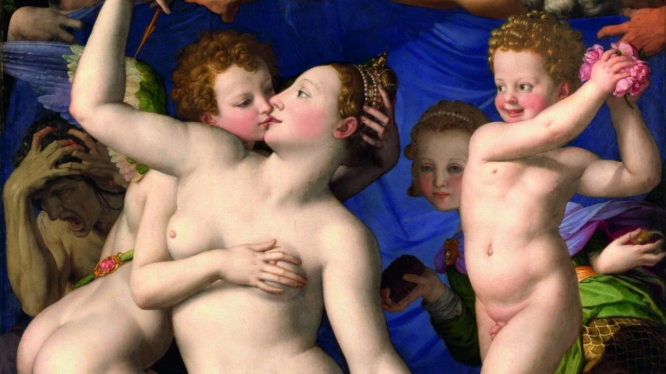  &bdquo;Eine Allegorie mit Venus und Amor&ldquo; Agnolo Bronzino, 1540&ndash;1545, National Gallery, London. 