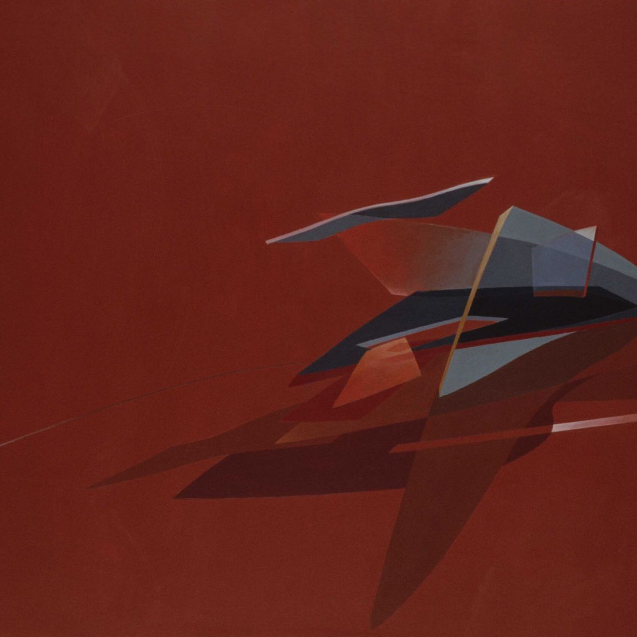  Red. Skizzen des Sofas von Zaha Hadid. 